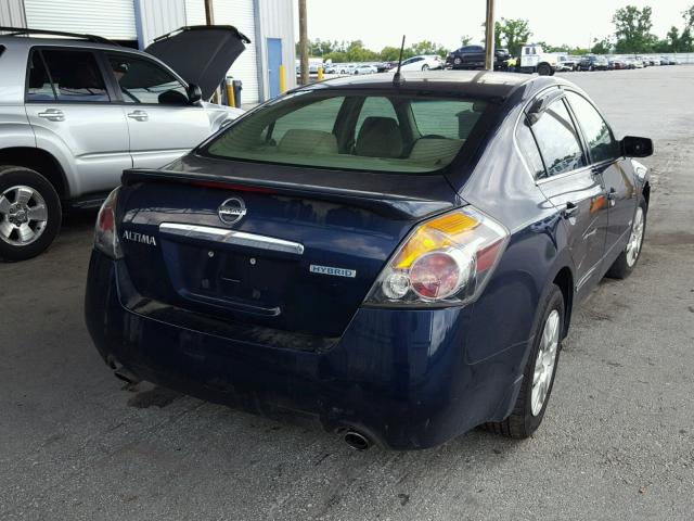 1N4CL21E98C236267 - 2008 NISSAN ALTIMA HYB BLUE photo 4