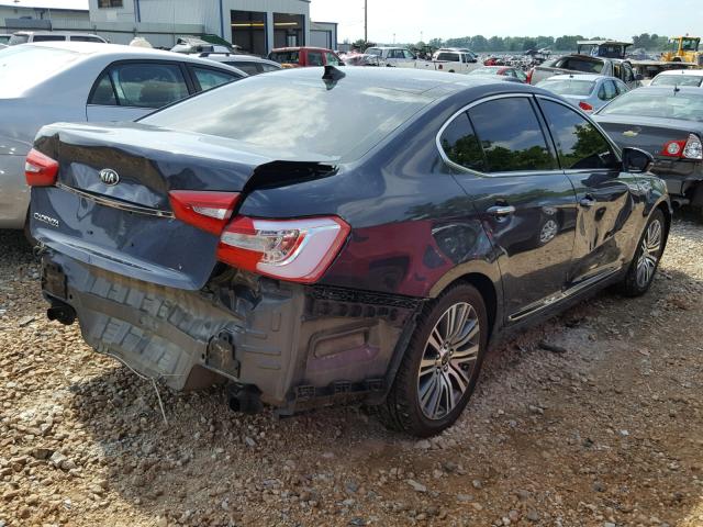 KNALN4D74F5185496 - 2015 KIA CADENZA PR BLUE photo 4