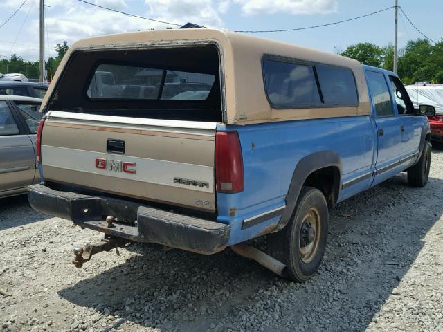 1GTHK33R4VF017834 - 1997 GMC SIERRA K35 BLUE photo 4