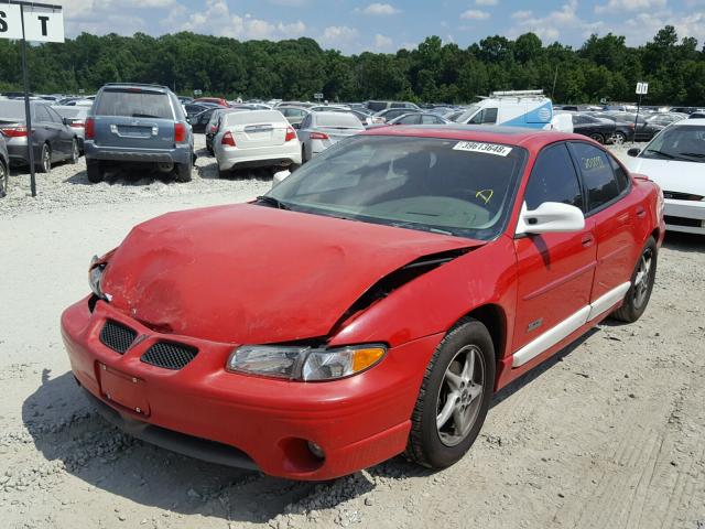 1G2WR5218XF321203 - 1999 PONTIAC GRAND PRIX RED photo 2