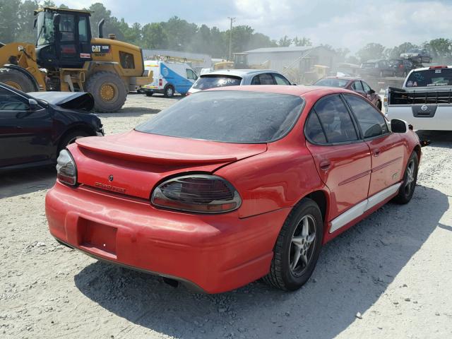 1G2WR5218XF321203 - 1999 PONTIAC GRAND PRIX RED photo 4