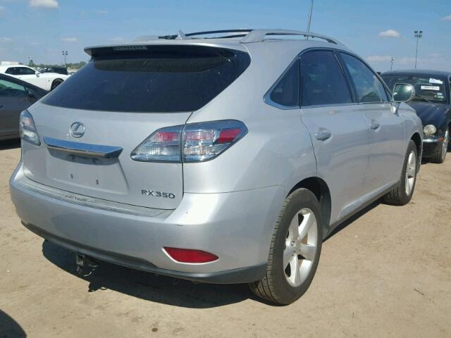 2T2BK1BA4BC098596 - 2011 LEXUS RX SILVER photo 4