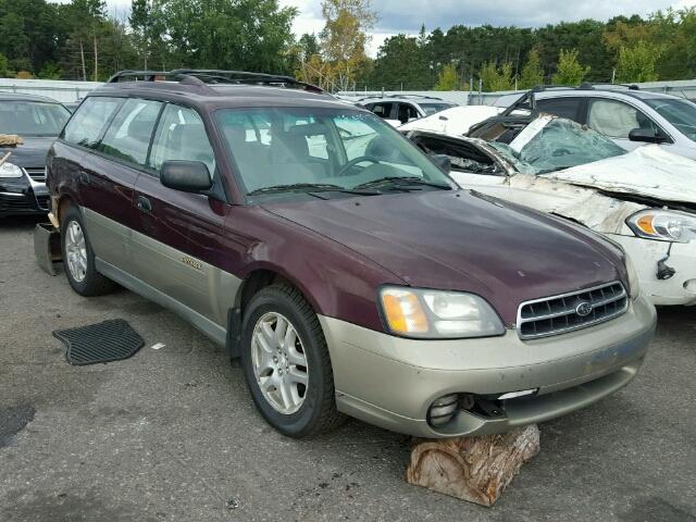 4S3BH6659Y7635941 - 2000 SUBARU LEGACY MAROON photo 1