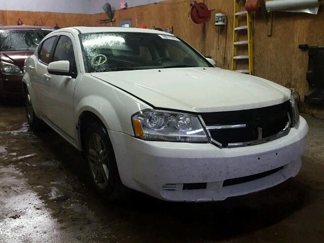 1B3CC1FBXAN233232 - 2010 DODGE AVENGER EX WHITE photo 1