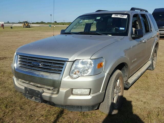 1FMEU63E68UA15655 - 2008 FORD EXPLORER SILVER photo 2