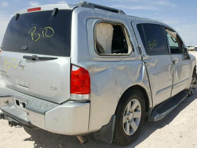 5N1AA08AX4N742988 - 2004 NISSAN ARMADA SE SILVER photo 10