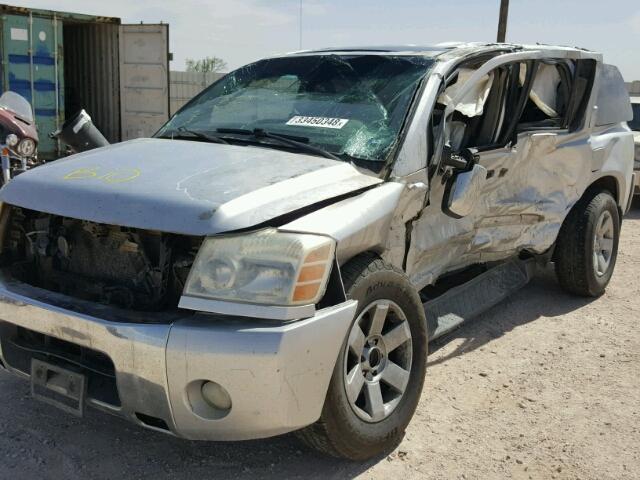 5N1AA08AX4N742988 - 2004 NISSAN ARMADA SE SILVER photo 9