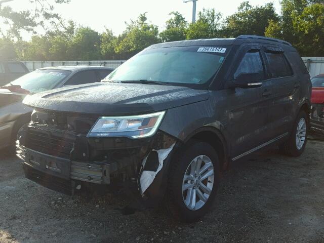 1FM5K7DH9GGC64419 - 2016 FORD EXPLORER X GRAY photo 2