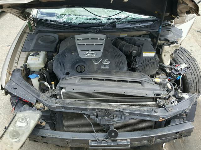 KMHFC46F26A128629 - 2006 HYUNDAI AZERA SE GOLD photo 7