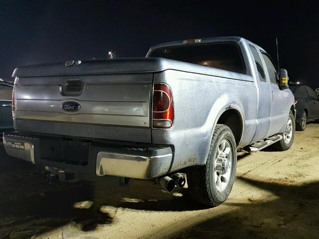 1FTNX20F42EB22285 - 2002 FORD F250 GRAY photo 4