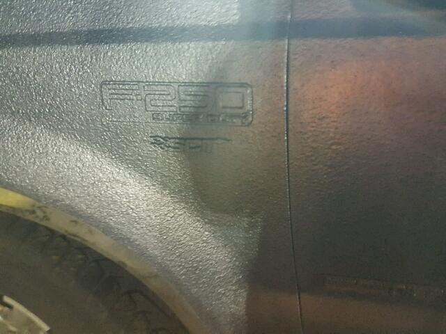 1FTNX20F42EB22285 - 2002 FORD F250 GRAY photo 9