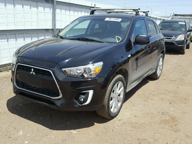 4A4AR4AU0FE019140 - 2015 MITSUBISHI OUTLANDER BLACK photo 2