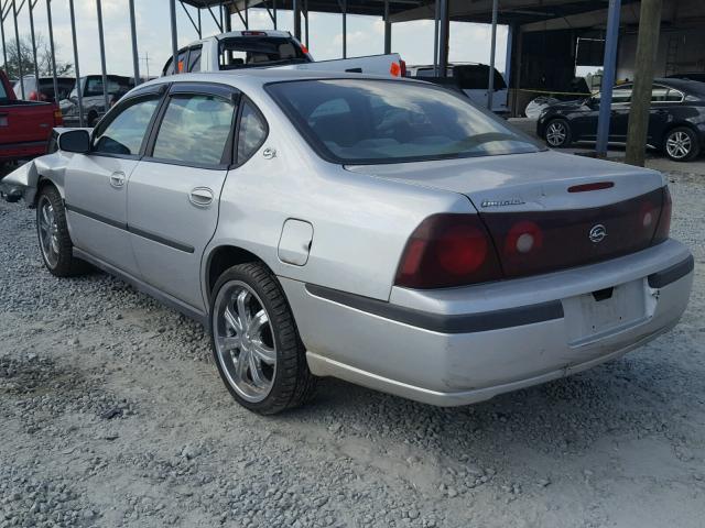 2G1WF55E519331246 - 2001 CHEVROLET IMPALA SILVER photo 3