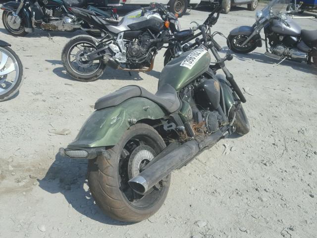 JYAVP33E3FA011907 - 2015 YAMAHA XVS1300 CU GREEN photo 4