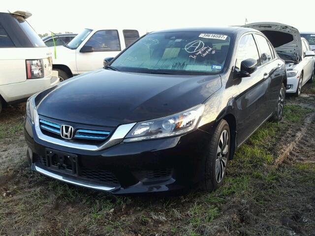 1HGCR6F54FA010253 - 2015 HONDA ACCORD HYB BLACK photo 2