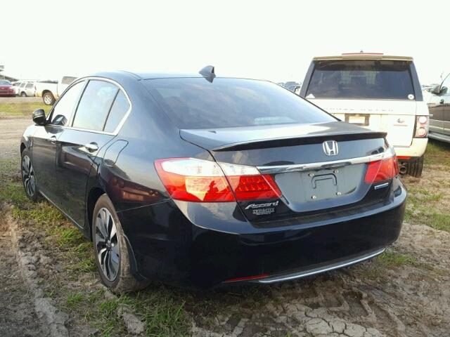 1HGCR6F54FA010253 - 2015 HONDA ACCORD HYB BLACK photo 3