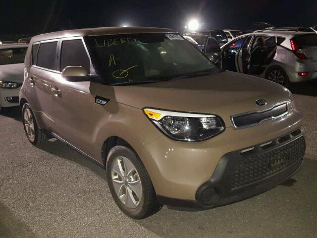 KNDJN2A27F7174200 - 2015 KIA SOUL BROWN photo 1