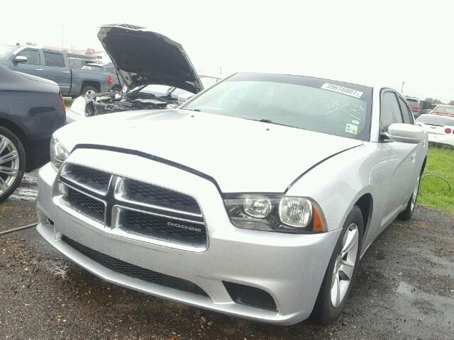 2C3CDXBG7CH171871 - 2012 DODGE CHARGER SILVER photo 2