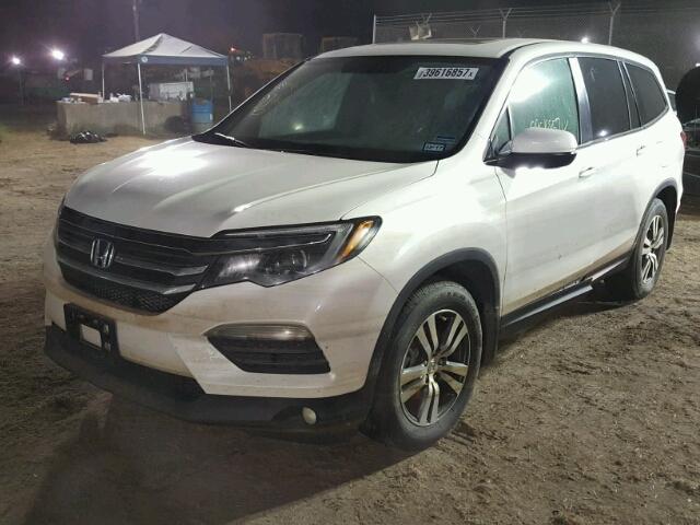 5FNYF5H58GB009846 - 2016 HONDA PILOT EXL WHITE photo 2