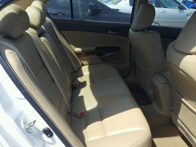 1HGCP26828A075341 - 2008 HONDA ACCORD EXL WHITE photo 6