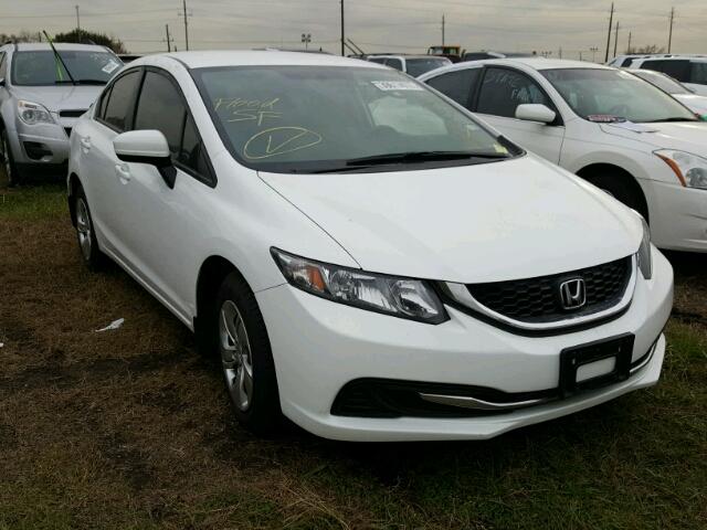 19XFB2F54EE030586 - 2014 HONDA CIVIC WHITE photo 1