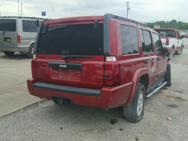 1J8HH48N86C219792 - 2006 JEEP COMMANDER 红色 照片 4