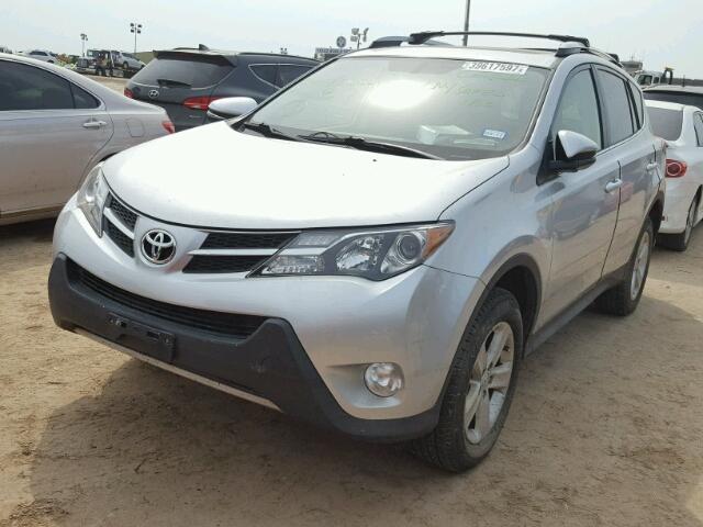 JTMWFREV7DD006104 - 2013 TOYOTA RAV4 XLE SILVER photo 2