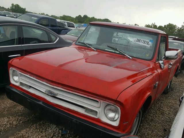 SC147A101897 - 1967 CHEVROLET C-10 RED photo 2