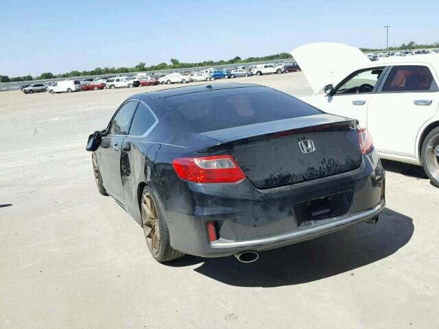 1HGCT2B89EA002545 - 2014 HONDA ACCORD BLACK photo 3