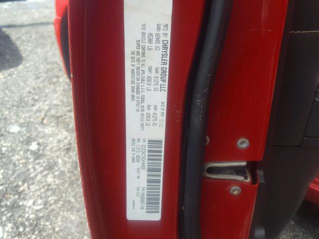 2C3CDXCTXCH144935 - 2012 DODGE CHARGER R/ RED photo 10