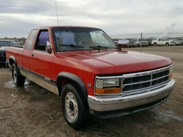 1B7GL23Y6PS141222 - 1993 DODGE DAKOTA RED photo 1