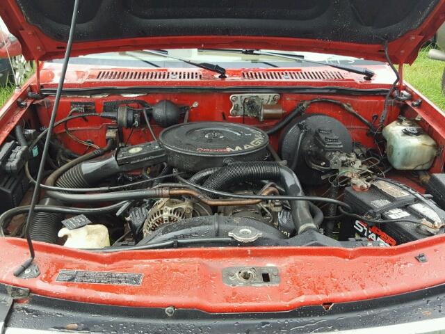 1B7GL23Y6PS141222 - 1993 DODGE DAKOTA RED photo 7