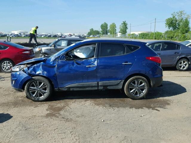 KM8JUCAG5EU900958 - 2014 HYUNDAI TUCSON GLS BLUE photo 9