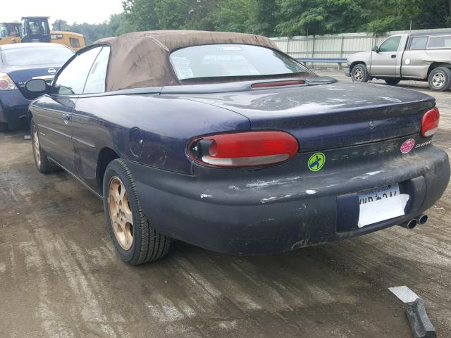 3C3EL55H9WT323830 - 1998 CHRYSLER SEBRING JX PURPLE photo 3