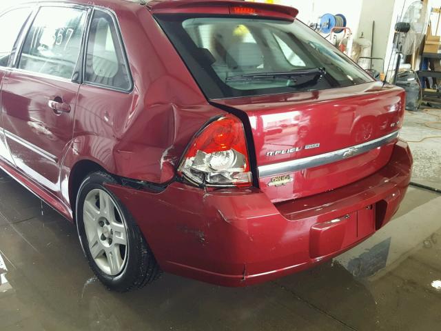 1G1ZT63896F139478 - 2006 CHEVROLET MALIBU MAX RED photo 9