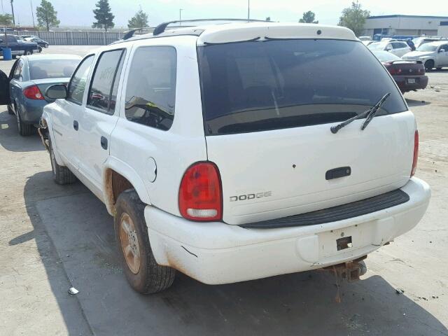 1B4HR28YXXF698393 - 1999 DODGE DURANGO WHITE photo 3