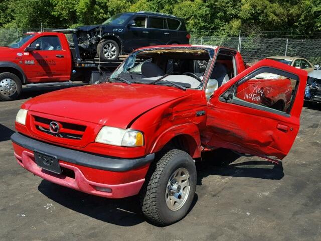 4F4YR12U03TM00858 - 2003 MAZDA B3000 RED photo 2