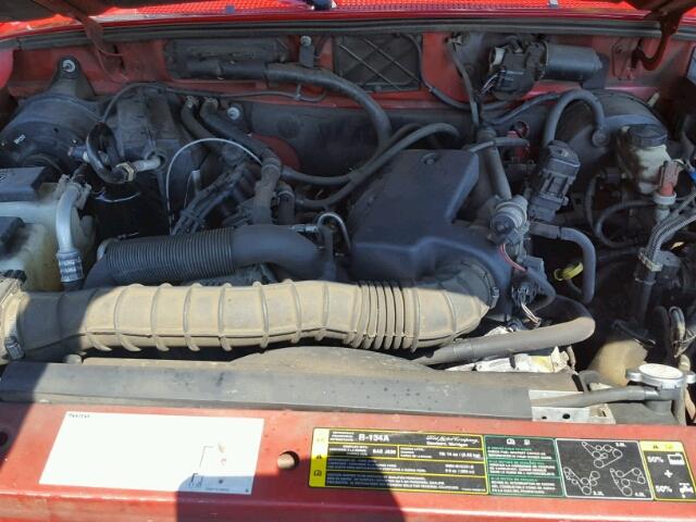 4F4YR12U03TM00858 - 2003 MAZDA B3000 RED photo 7
