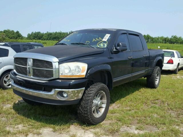 3D7KS29CX6G141857 - 2006 DODGE RAM 2500 BLACK photo 2