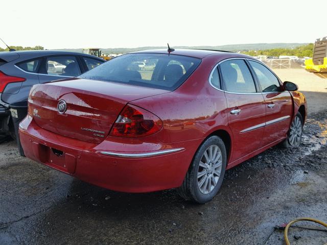 2G4WE587581157559 - 2008 BUICK LACROSSE C RED photo 4