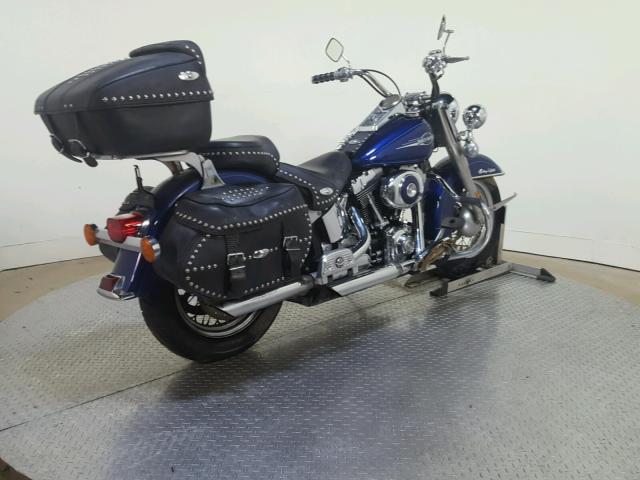 1HD1BWB166Y063135 - 2006 HARLEY-DAVIDSON FLSTCI BLUE photo 8