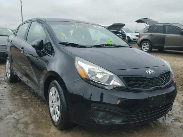 KNADM4A32D6308518 - 2013 KIA RIO LX BLACK photo 1