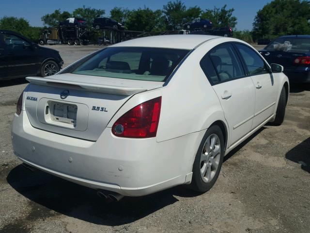 1N4BA41E67C835896 - 2007 NISSAN MAXIMA SE WHITE photo 4