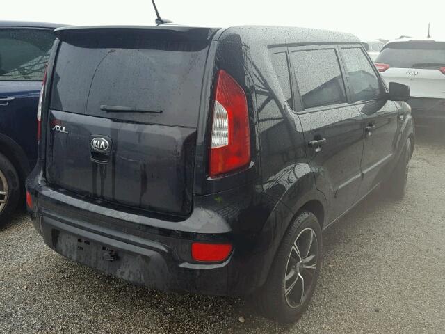 KNDJT2A53D7566149 - 2013 KIA SOUL BLACK photo 4