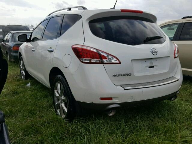 JN8AZ1MU4EW402464 - 2014 NISSAN MURANO S WHITE photo 3