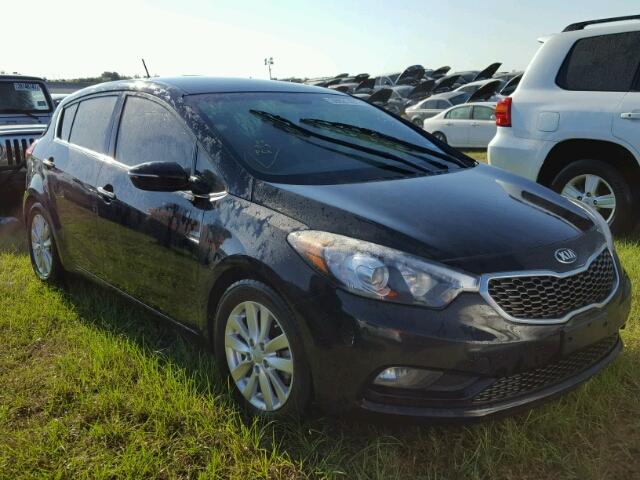 KNAFX5A8XF5321558 - 2015 KIA FORTE EX BLACK photo 1