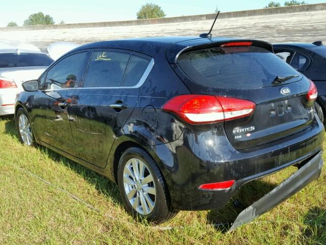 KNAFX5A8XF5321558 - 2015 KIA FORTE EX BLACK photo 3