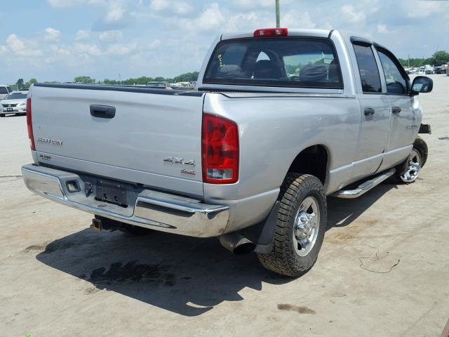 3D7KS28C15G858258 - 2005 DODGE RAM 2500 S SILVER photo 4