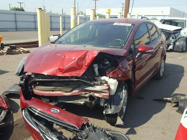 3FADP4BJ2EM136635 - 2014 FORD FIESTA SE RED photo 2