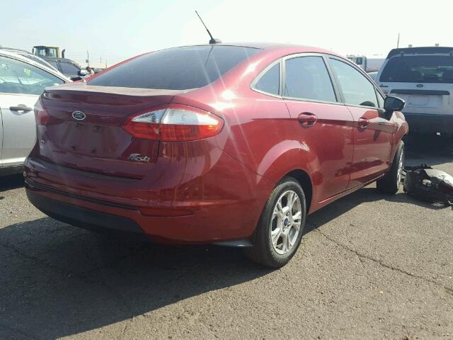 3FADP4BJ2EM136635 - 2014 FORD FIESTA SE RED photo 4